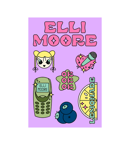 Elli Moore Sticker Sheet